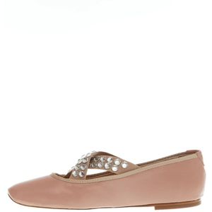 Casadei, Schoenen, Dames, Roze, 37 EU, Leer, Ballerinas