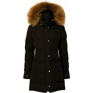 Hollies, Jassen, Dames, Zwart, XL, Leer, Subway-N Dames Winterjas