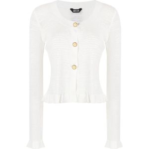 Just Cavalli, Truien, Dames, Wit, M, Polyester, Cardigans