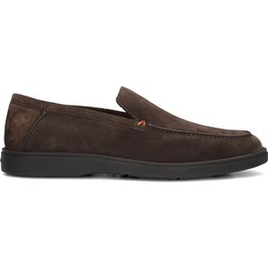 Santoni, Schoenen, Heren, Bruin, 41 1/2 EU, Suède, Bruine Suède Instappers