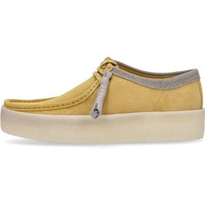 Clarks, Schoenen, Heren, Geel, 40 EU, Suède, Amber Gold Lifestyle Schoen met Veters