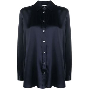 P.a.r.o.s.h., Blouses & Shirts, Dames, Blauw, XS, Long Sleeve Tops