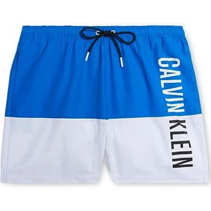 Calvin Klein, Badkleding, Heren, Blauw, S, Polyester, Logo Detail Zwembroek Elastische Tailleband
