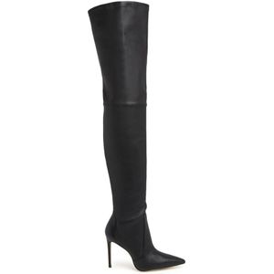 Stuart Weitzman, Ultrastuart 100 Stretch Boot Zwart, Dames, Maat:41 EU