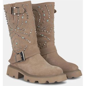 Alma EN Pena, Schoenen, Dames, Bruin, 37 EU, Bootie zoolspoor studs