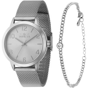 Invicta Watches, Accessoires, Dames, Grijs, ONE Size, Wildflower Dames Quartz Horloge met Armband