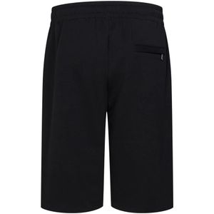 Dolce & Gabbana, Korte broeken, Heren, Zwart, XL, Katoen, Zwarte Kroon Bijenborduurwerk Shorts