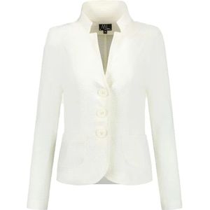 ML Collections, Elegant Off-White Blazer Beige, Dames, Maat:2XL