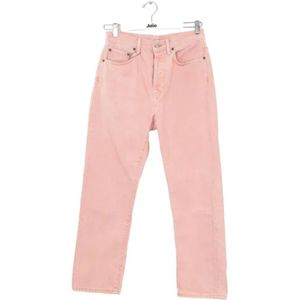 Acne Studios Pre-owned, Pre-owned, Dames, Roze, S, Katoen, Pre-owned Cotton jeans