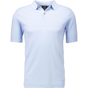 Genti, Elegante Polo Shirt met Gestructureerd Design Blauw, Heren, Maat:3XL