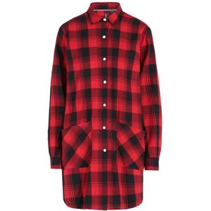 Woolrich, Shirt Kleedjes Rood, Dames, Maat:S