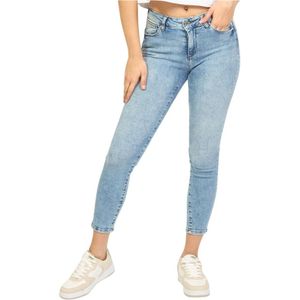 Fracomina, Jeans, Dames, Blauw, W27, Denim, Push Up Skinny Denim Jeans