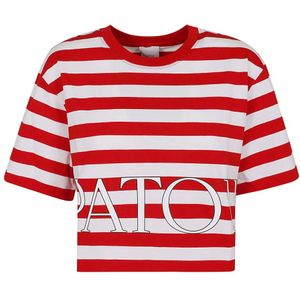 Patou, Tops, Dames, Veelkleurig, M, Katoen, Rode T-shirts & Polos voor vrouwen