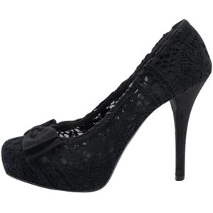 Dolce & Gabbana Pre-owned, Pre-owned, Dames, Zwart, 40 EU, Pre-owned Lace heels