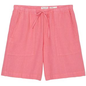 Marc O'Polo, Korte broeken, Dames, Roze, 2Xs, Linnen, Korte straight