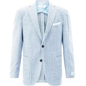 Carl Gross, Ferro SV Klassieke Blazer Blauw, Heren, Maat:L