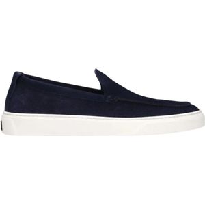 Woolrich, Schoenen, Heren, Blauw, 40 EU, Blauwe Loafers Rovesciato - Stijlvol en Comfortabel