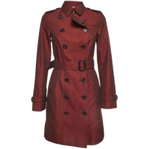 Burberry Vintage, Pre-owned, Dames, Rood, S, Katoen, Pre-owned Cotton outerwear