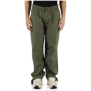 Calvin Klein Jeans, Stretch katoenen cargobroek Groen, Heren, Maat:L