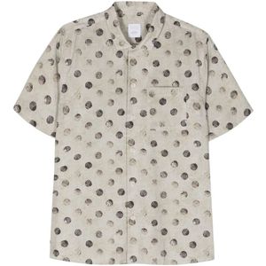 Xacus, Overhemden, Heren, Veelkleurig, XL, Katoen, Katoenen Korte Mouw Shirt Gemaakt in Italië