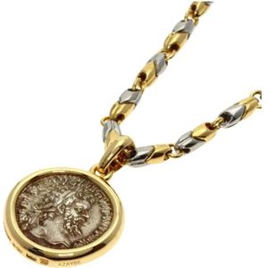 Bvlgari Vintage, Pre-owned, Dames, Geel, ONE Size, Pre-owned Yellow Gold necklaces
