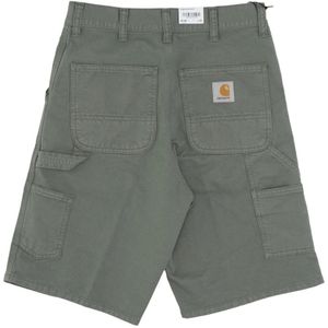 Carhartt Wip, Korte broeken, Heren, Groen, W33, Katoen, Werkshorts met relaxte pasvorm