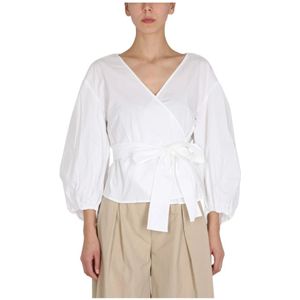 Michael Kors, Blouses & Shirts, Dames, Wit, S, Katoen, Blouse overhemd