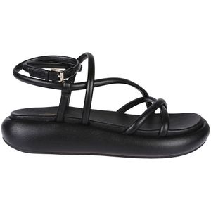 Ash, Zwarte Vice Sandalen Zwart, Dames, Maat:37 EU