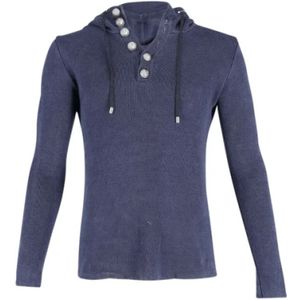 Balmain Pre-owned, Pre-owned Linen tops Blauw, Dames, Maat:S