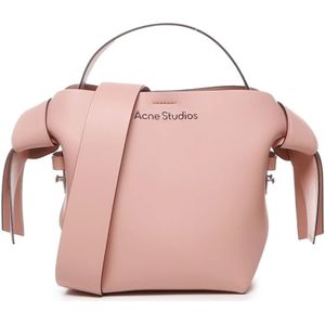 Acne Studios, Tassen, Dames, Roze, ONE Size, Leer, Shoulder Bags