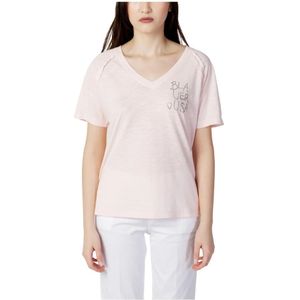 Blauer, Tops, Dames, Roze, XL, Gedrukt Roze Dames T-shirt
