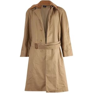 Burberry Vintage, Pre-owned, Dames, Beige, L, Wol, Pre-owned Wool outerwear