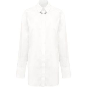 Givenchy, Tijdloze witte blouse Wit, Dames, Maat:S