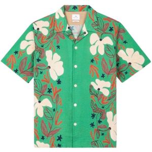 PS By Paul Smith, Overhemden, Heren, Groen, L, Katoen, Levendig Groen Sea Floral Overhemd