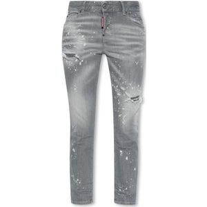 Dsquared2, Jeans, Dames, Grijs, S, Cool Girl jeans