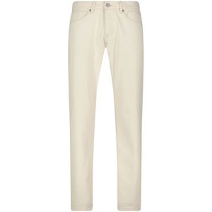 Tela Genova, Jeans, Heren, Beige, W38, Denim, Witte Slim Fit Denim Jeans