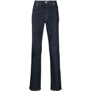 Brioni, Jeans, Heren, Blauw, W36, Blauwe Straight Jeans Casual Stijl