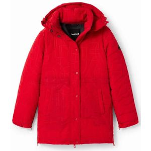 Desigual, Stijlvolle rits hoodie voor dames Rood, Dames, Maat:S