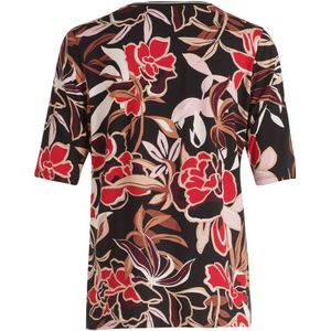 Betty Barclay, Tops, Dames, Veelkleurig, 4Xl, Leer, Bloemenprint Basic Shirt