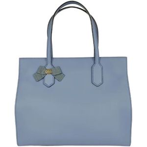 Gucci Vintage, Pre-owned, Dames, Blauw, ONE Size, Leer, Pre-owned Leather totes