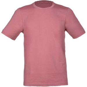 Gran Sasso, Tops, Heren, Roze, 2Xl, Katoen, Vintage Roze T-shirt met Zijopeningen
