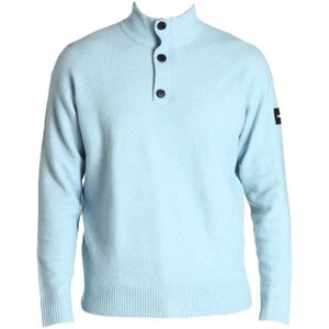 Calvin Klein, Sweatshirts & Hoodies, Heren, Blauw, S, Wol, Moderne Stijlvolle Sweaters