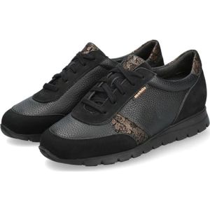 Mephisto, Schoenen, Dames, Zwart, 40 EU, Ergonomische Leren Sneaker - Zwart