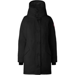 Canada Goose, Jassen, Dames, Zwart, S, Katoen, Lange Rossclair Parka voor dames