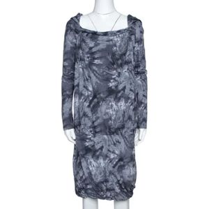 Alexander McQueen Pre-owned, Pre-owned, Dames, Grijs, S, Pre-owned Cotton dresses