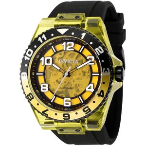 Invicta Watches, Accessoires, Heren, Geel, ONE Size, Speedway Automatisch Horloge Gele Wijzerplaat