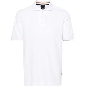 Hugo Boss, Tops, Heren, Wit, M, Klassiek Jersey Shirt
