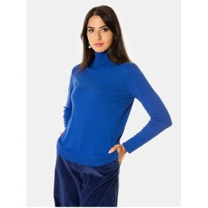 Max Mara Weekend, Truien, Dames, Blauw, L, Wol, Navyblauwe Coltrui