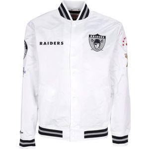 Mitchell & Ness, Bomber Jassen Wit, Heren, Maat:S