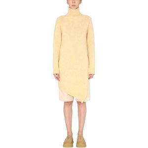 Jil Sander, Daggebreide jurk Geel, Dames, Maat:XS